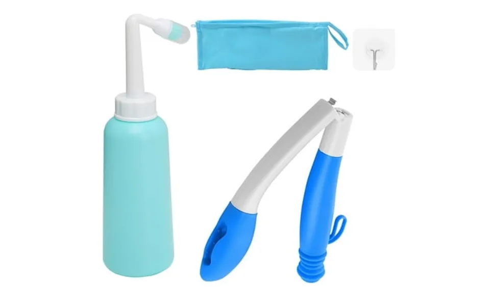 Foldable Toilet Aids For Wiping Portable Bidet Sprayer Bottle Set Long Handle Butt Cleaner Bath Brush Tool Bathroom Pers
