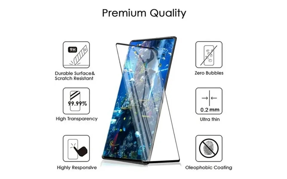 For Samsung Galaxy Note 20 Ultra Tempered Glass Screen Protector 3d Full Coverage Compatible Fingerprint Unlock Anti-scr