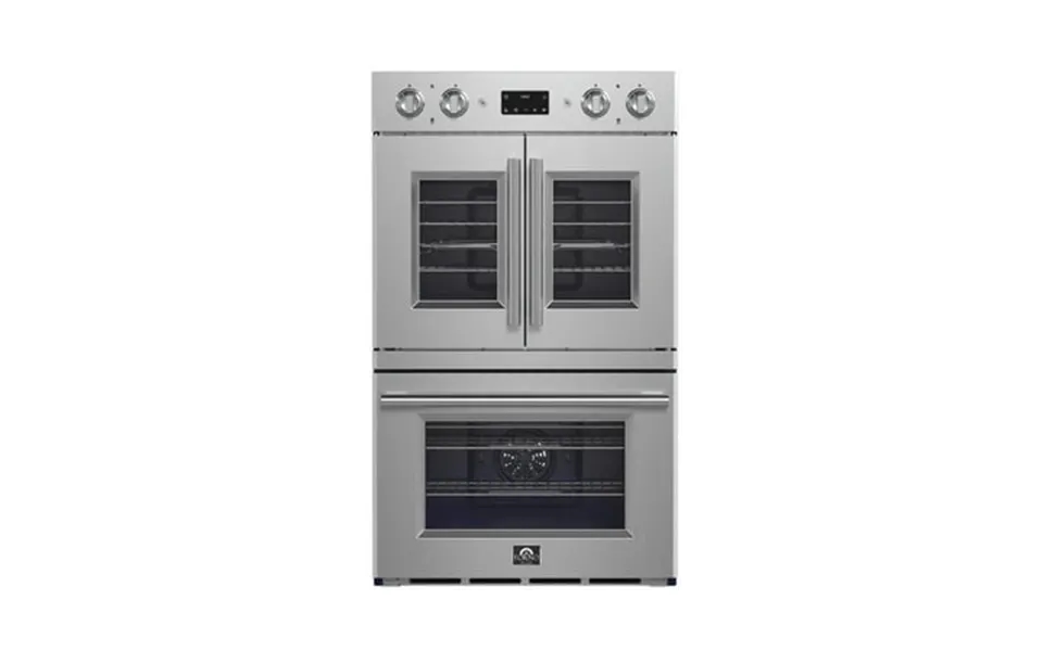 Forno Gallico 30-inch Electric French Door Double Oven Stainless Steel Convection Cooking Touch Control Panel Self-clean