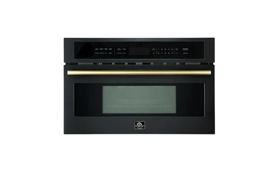 Forno Oliena Espresso Black 24-inch Built-in Microwave And Convection Oven Combo 1