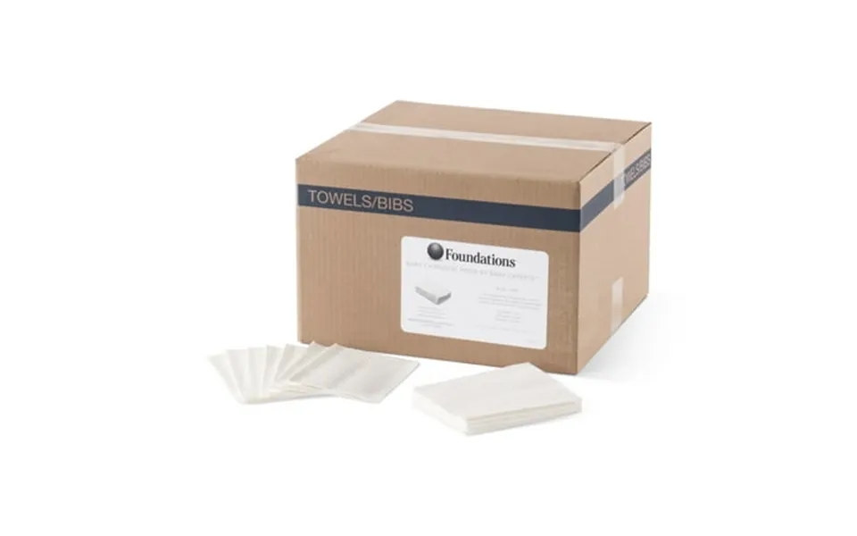 Foundations Non-waterproof Changing Station Liners Disposable 2-ply Box Of 500 White