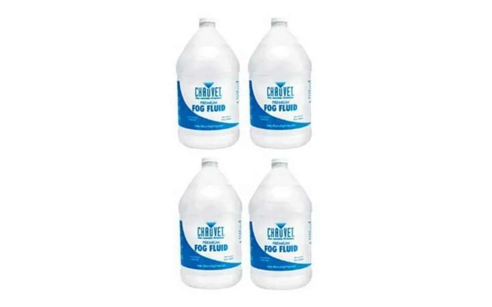 Four 4x Chauvet Dj Non-staining Fj-u Fog Smoke Machine Juice Fluid 1 Gallon New