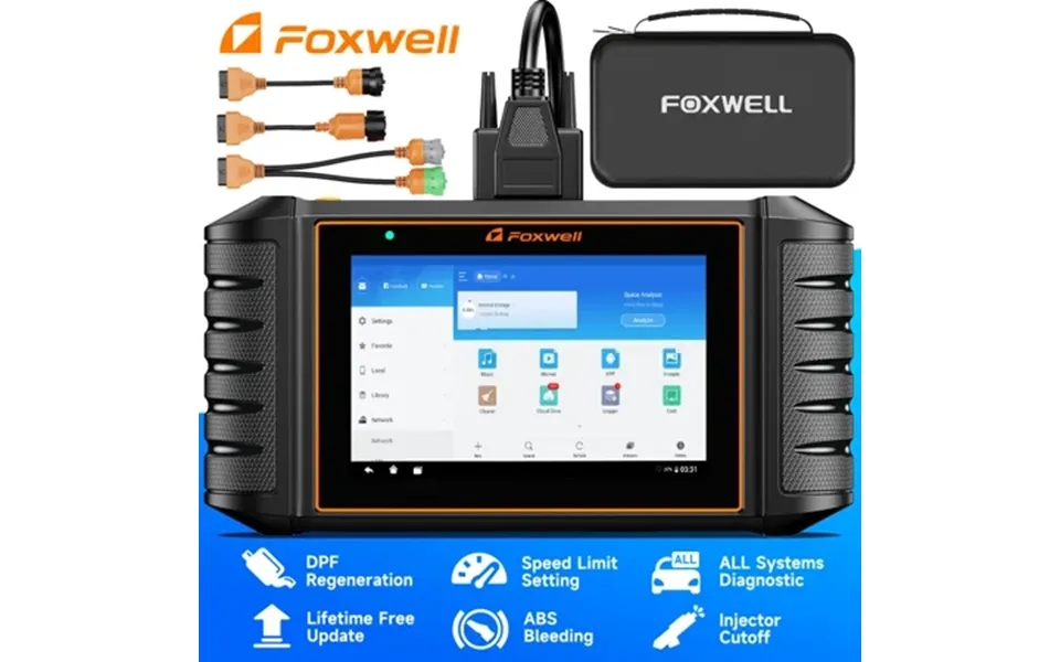 Foxwell Heavy Duty Truck Scanner Full System Diesel Diagnostic Scan Tool With Dpf Limit Setting Injector Cutoff Diesel D