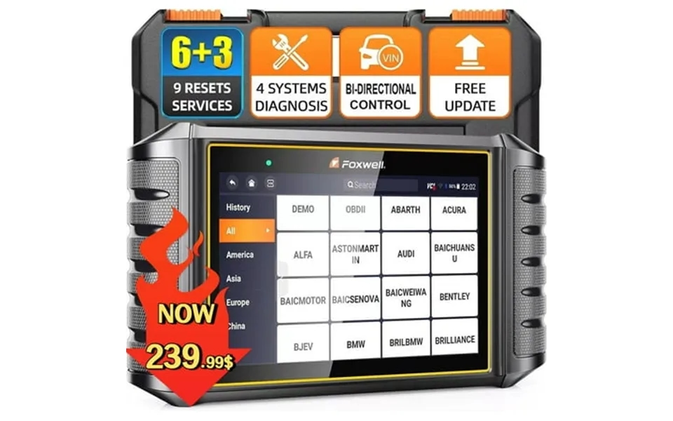 Foxwell Nt716 Obd2 Scanner Automotive Abs Srs Transmission Engine Diagnostic Tool 9 Free Reset Oil Tpms Tps Epb Dpf Abs