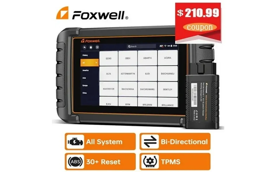 Foxwell Nt809ts Tpms Relearn Reset Tool Bi-directional Control Scan Tool Obd2 Automotive Scanner Scan Full Systems Oil R