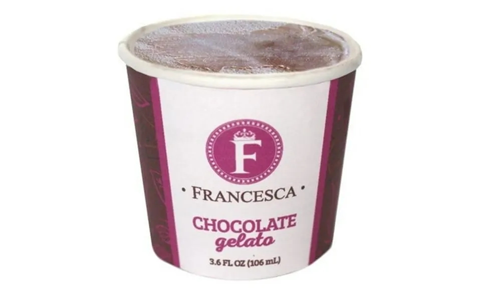 Francesca Mini Chocolate Gelato Cup 3.6 Fluid Ounce -- 48 Per Case