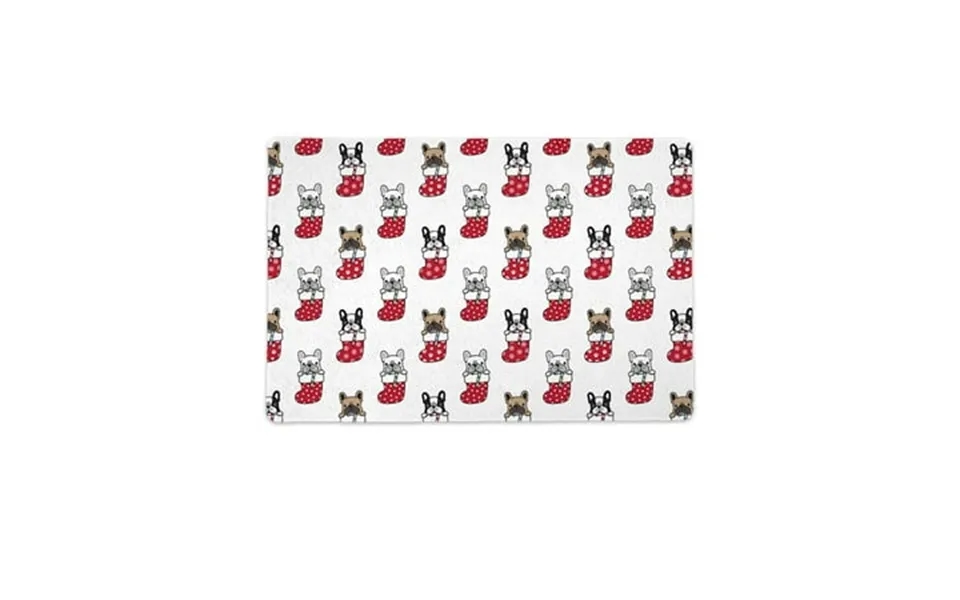 French Bulldogs In Socks Mat Rectangle -image By Shutterstock