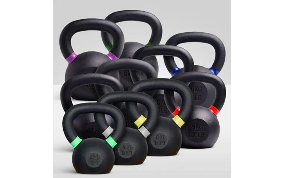 French Fitness Cast Iron Kettlebell Set 5-50 Lbs New