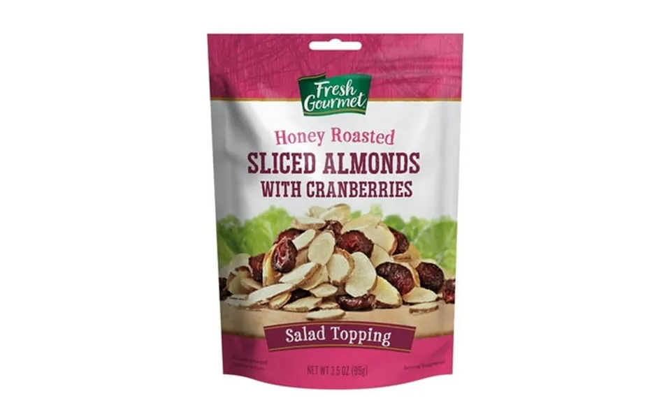 Fresh Gourmet Honey Roasted Almonds And Cranberries 3.5oz