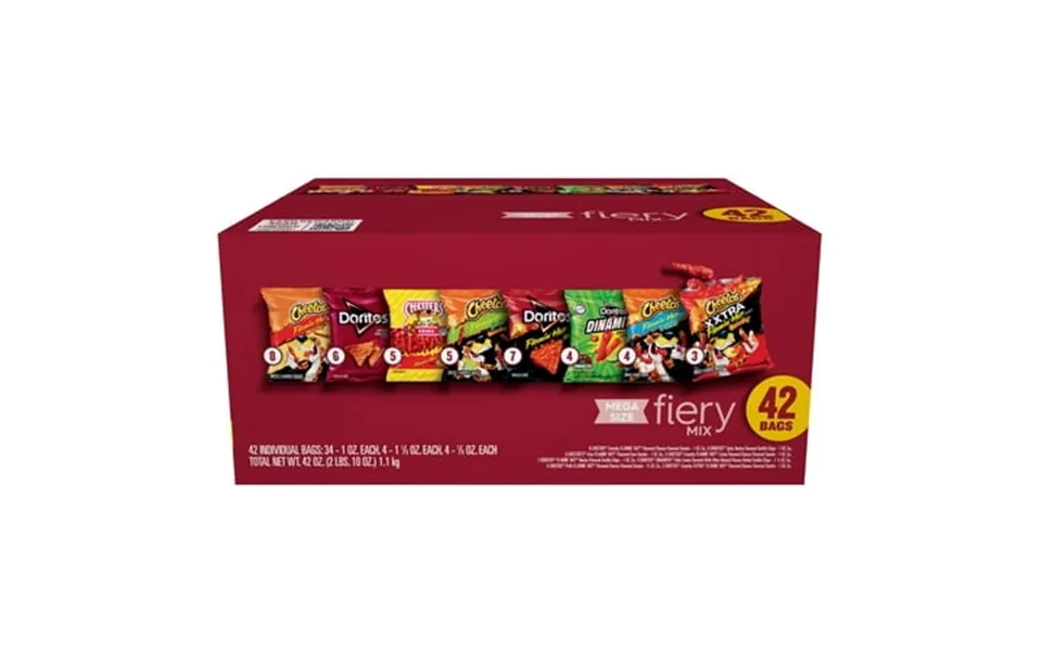 Frito-lay Fiery Mix Variety Snacks 1 Oz Bags 42 Count Multipack
