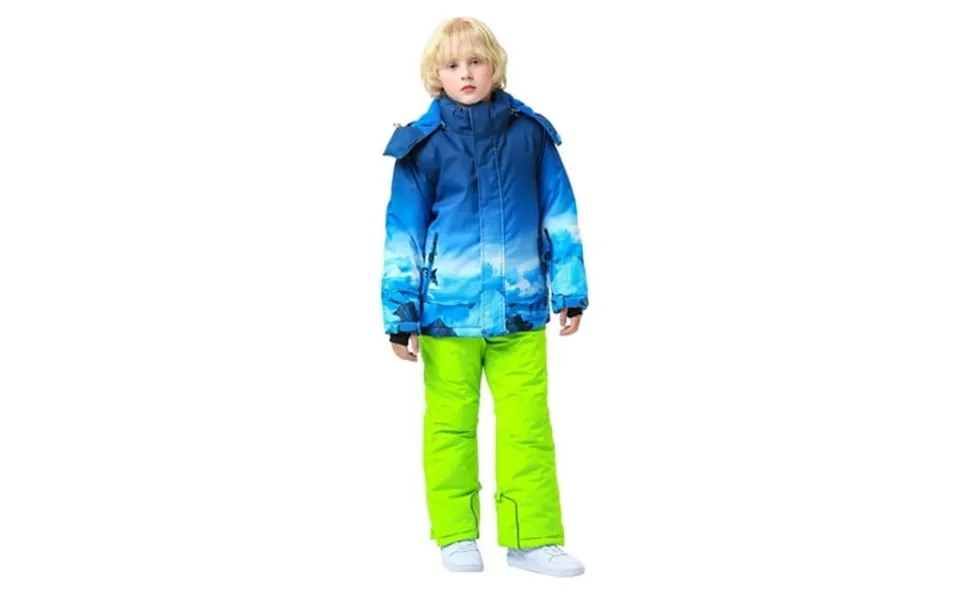 Fshinging 2 Piece Sets For Toddler Boy Ski Suit Pocket Jacket And Pants Winter Snowboarding Warm Snow Suits Unisex Boys
