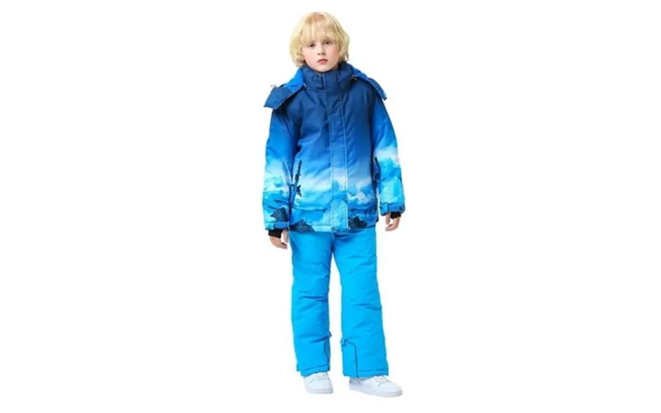 Fshinging 2 Piece Sets For Toddler Boy Ski Suit Pocket Jacket And Pants Winter Snowboarding Warm Snow Suits Unisex Boys