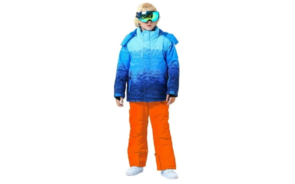 Fshinging 2 Piece Sets For Toddler Boy Ski Suit Pocket Jacket And Pants Winter Snowboarding Winter Warm Snow Suits Unise