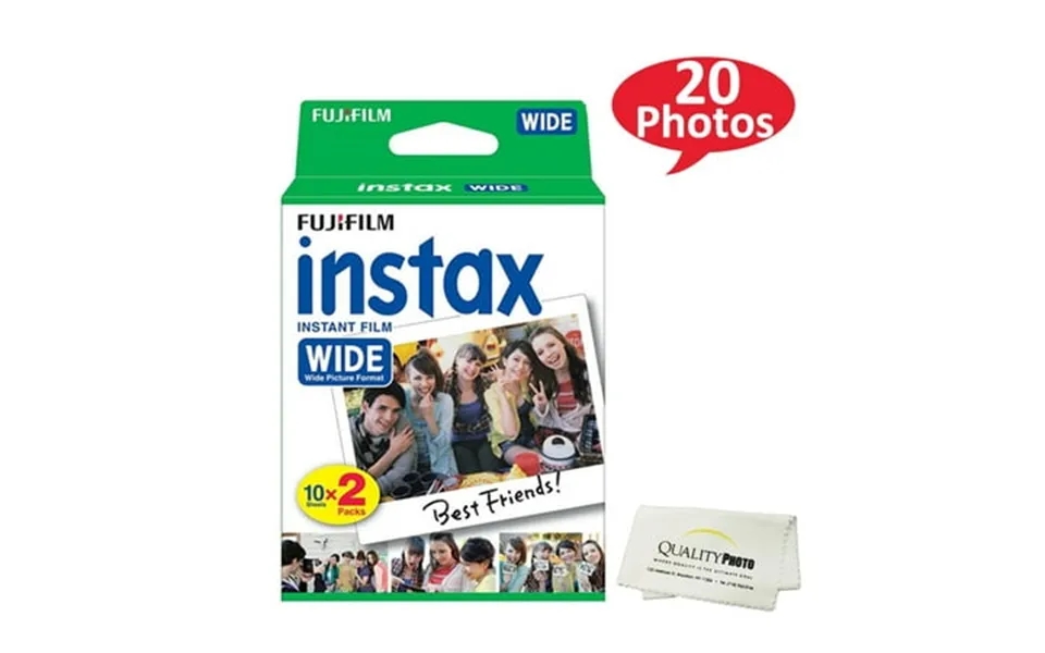 Fujifilm Instax Wide Instant Film 2 Pack 20 Exposures For Use With Fujifilm Instax Wide 300 200 And 210 Cameras