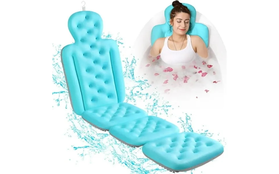 Full Body Bath Pillow For Bathtub Thick Bathtub Cushion With Laundry Bag Luxury Tub Pillow For Bath For Headrest Neck An