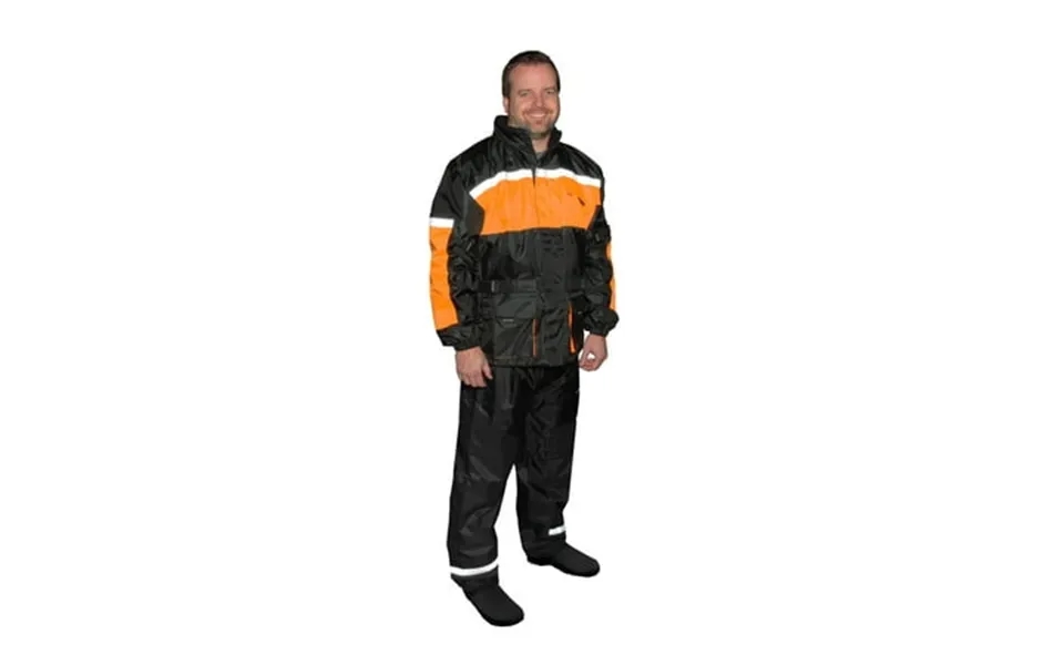 Fulmer 452 Legacy Mens Rain Suit Black Orange Lg