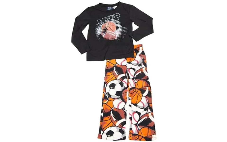 Funk Kidz Little Boys Long Sleeve Pajamas Child Male Lounge Sleep Sets Black 4-5