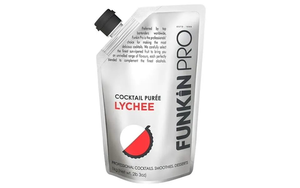 Funkin Lychee Puree Real Fruit Mixer For Cocktails And Drinks 1 Kg