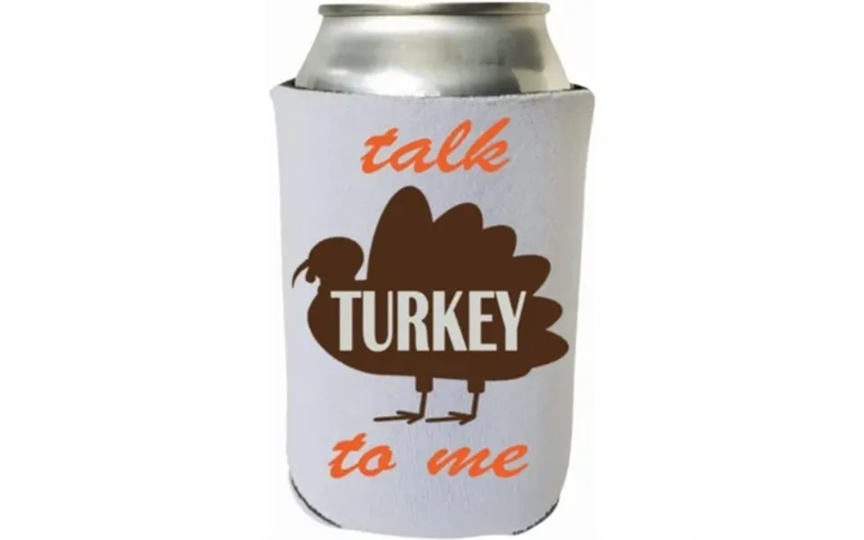 Funny Thanksgiving Can Coolie - Talk Turkey To Me Can Cooler