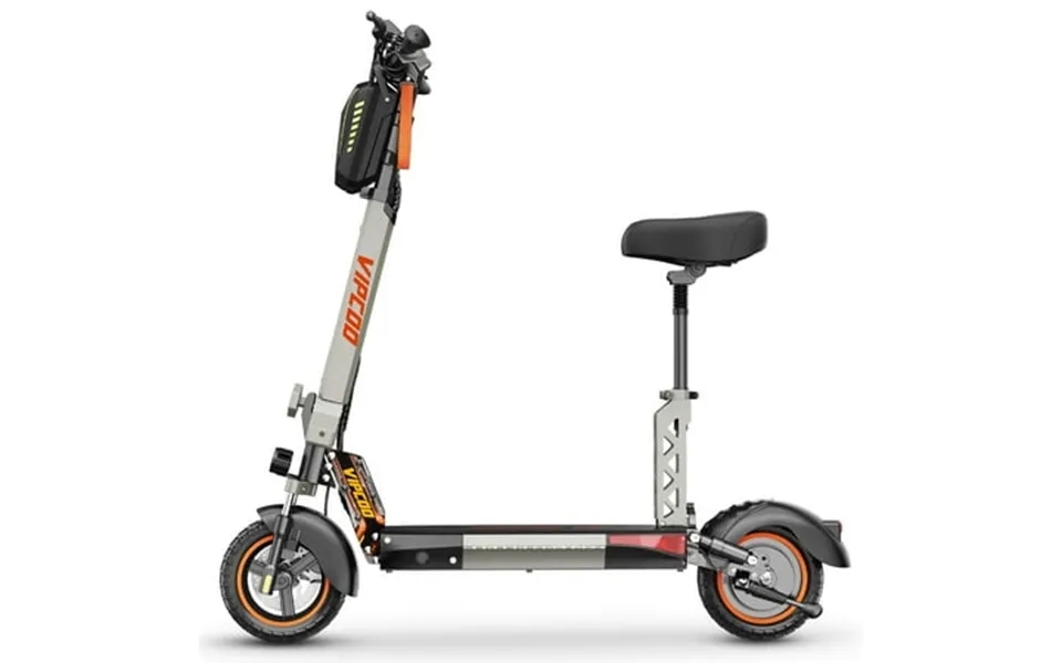 Funride Adult Electric Scooter With Seat 700w Motor Dual Suspension & Brakes 28 Mph 19 Miles Foldable Commuter Scooter W