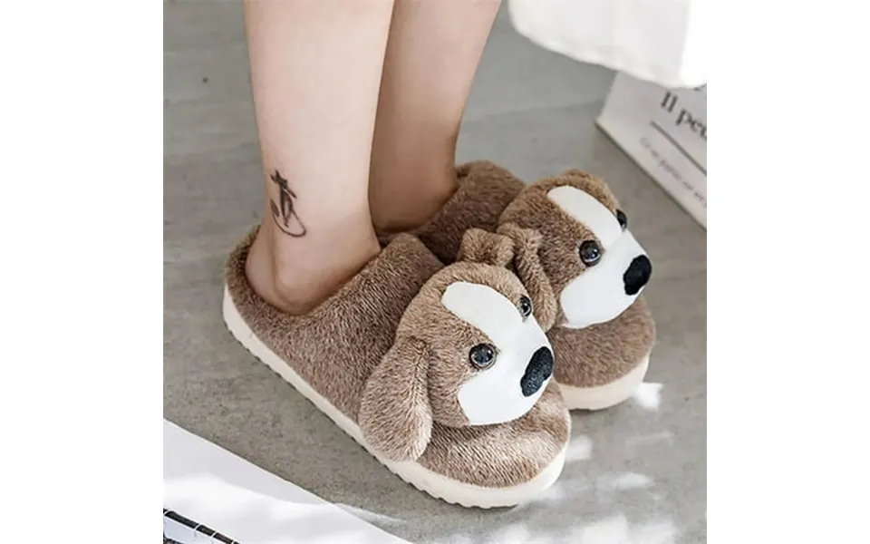 Fuzzy Princess Slippers Cartoon Plush Children S Cotton Slippers Thickened Warm Indoor