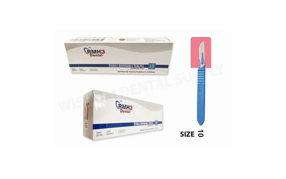 Fyna -new Size 10 - Rmh3 Sterile Disposable Scalpel Stainless Steel 10 Blades Bx