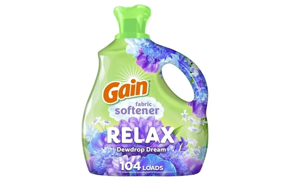 Gain Liquid Fabric Softener And Conditioner Relax Dewdrop Dream Scent 71 Fl Oz 104 Loads- 2 Count