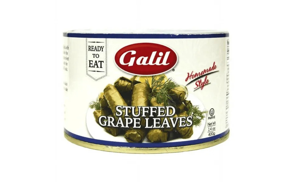 Galil Premium Mediterranean Stuffed Grape Leaves Dolma Gourmet Quality 14 Oz