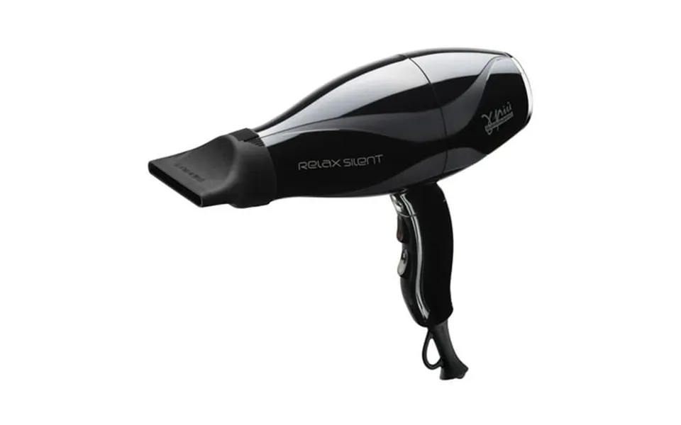 Gamma Relax Silent Noise Reduction Professional Hair Dryer Ionic Black