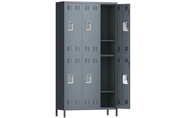 Gangmei 72 Inches Metal Storage Cabinet Locker For Employee Steel Storage Wardrobe Cabinet With 6 Doors Lockable Steel L product image
