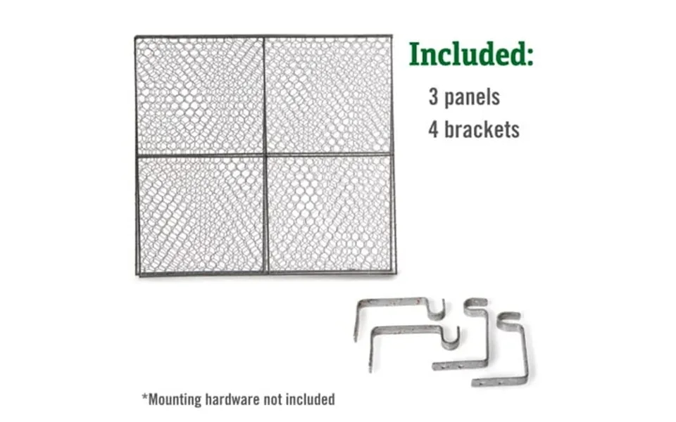 Gardener S Supply Company Chicken Wire Wall Trellis With Wall Brackets 84 H X 30 W Steel Garden Plant Support Panel For