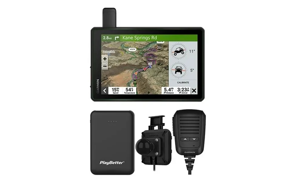 Garmin Tread Sxs Off-road Navigator Bundle With Playbetter 5000mah Portable Charger - 8-inch Rugged Powersport Gps With