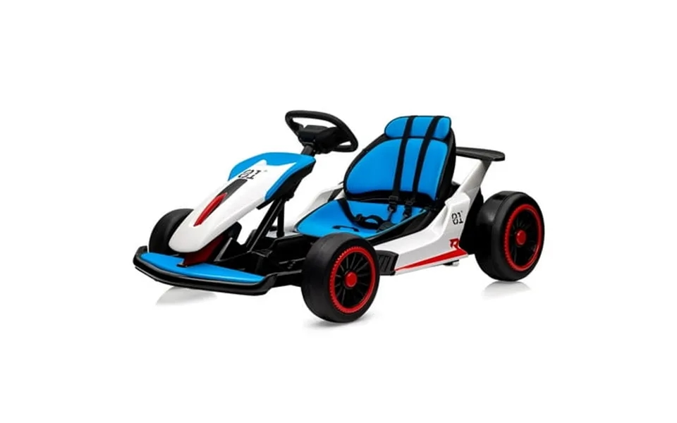 Garvee Kids Drift Go-kart 24v 7ah Battery 2*150w Motors Outdoor Ride On Toy Blue
