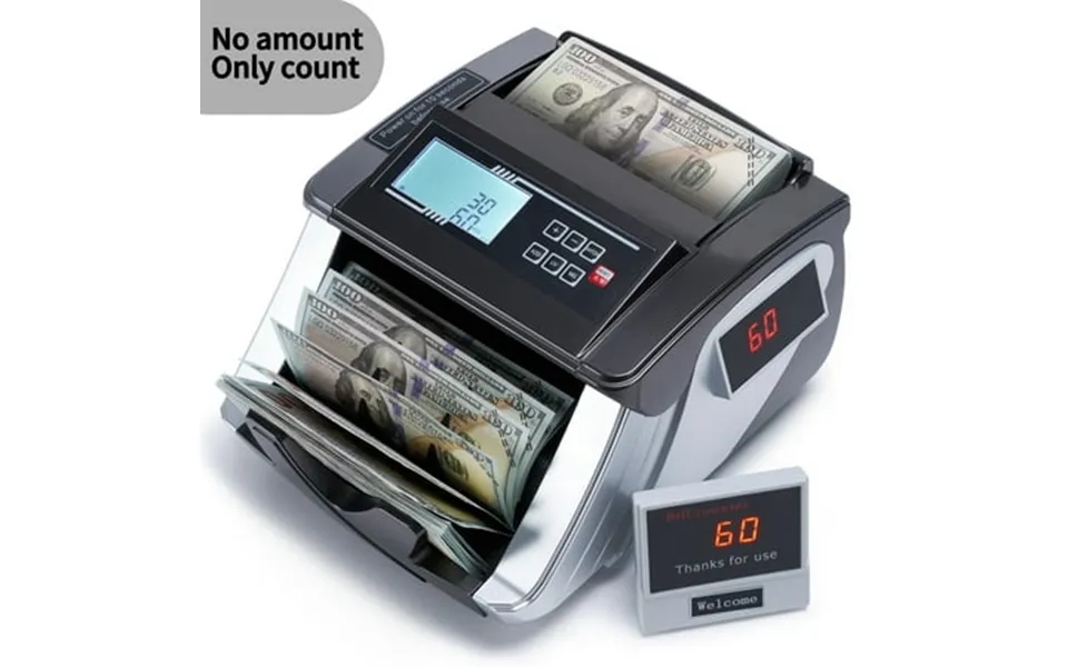 Gasky Money Counter Machine With Uv Mg Ir Image Counterfeit Detection No Amounts Only Count Large Led Display For Bill C