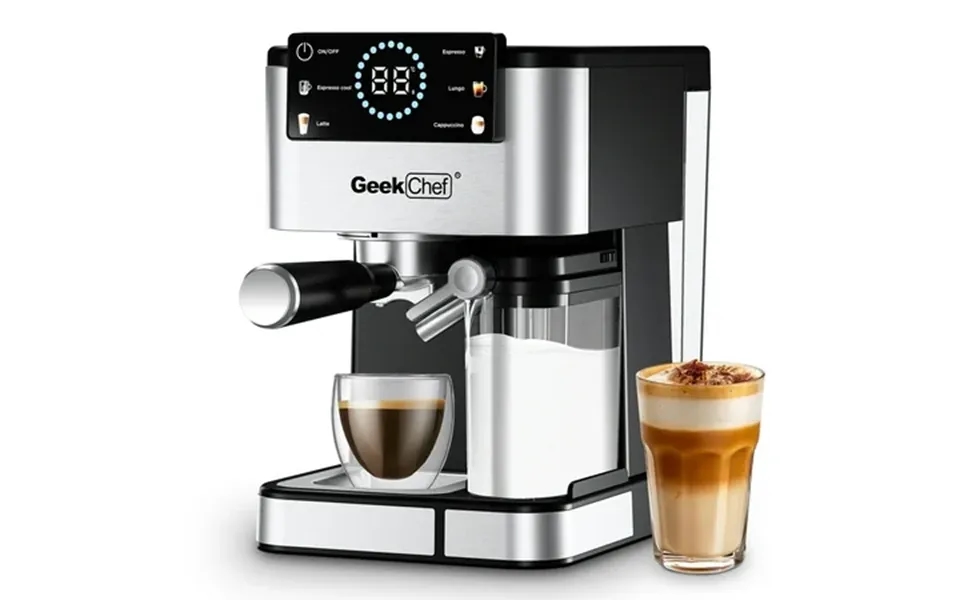 Geek Chef Espresso Machine 20bar Espresso Coffee Maker For Cappuccino Latte Americano & Cold Brew With Automatic Milk Fr