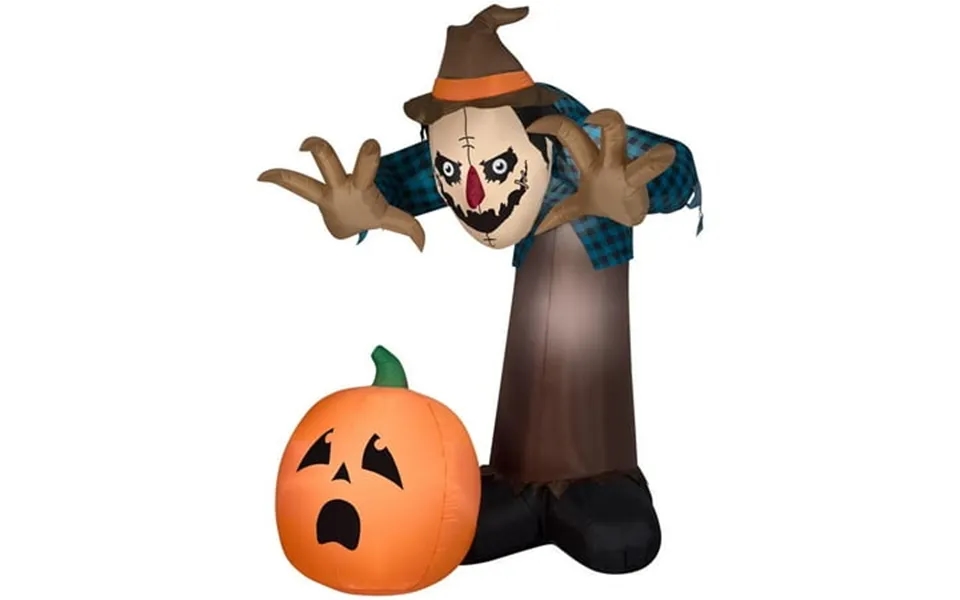 Gemmy 7.5 Ft. Led Prelit Animated Airblown Haunted Scarecrow Inflatable
