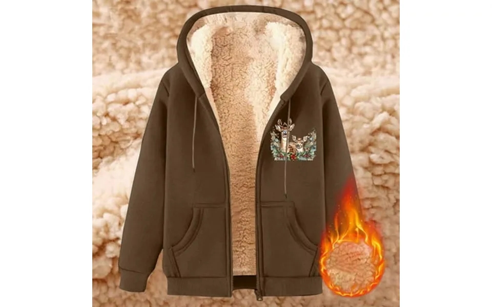 Genging Fleece Hoodies For Men Heavyweight Winter Full-zip Sweatshirt Sherpa Lined Hooded Thermal Jacket Mens Thick Warm