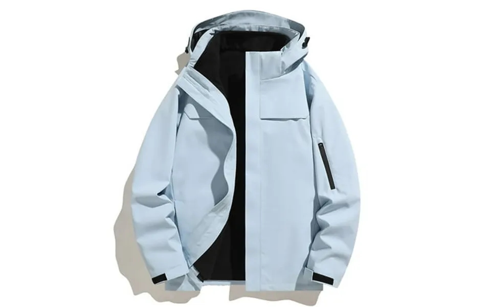 Genging Rain Jacket For Men Loose Fit Waterproof Shell Rain Coat Hiking Windbreaker Jacket With Hood