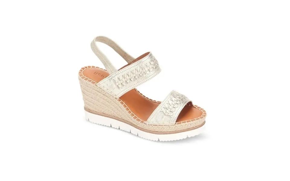 Gentle Souls By Kenneth Cole Womens Elyssa Braided Leather Wedge Sandals