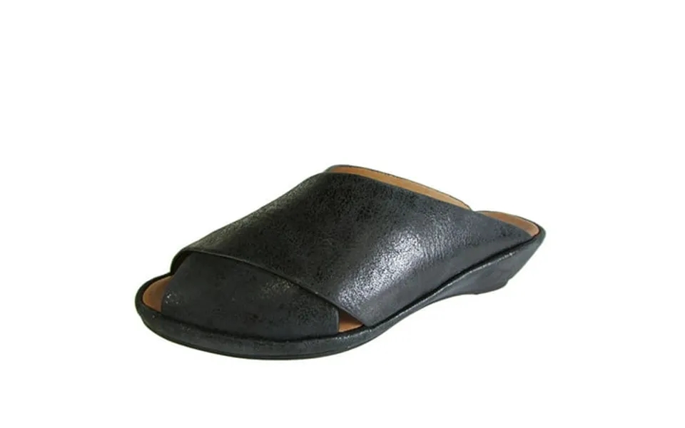 Gentle Souls Womens Lloyd Demi-wedge Slide Sandal Nubuck Black Us 5