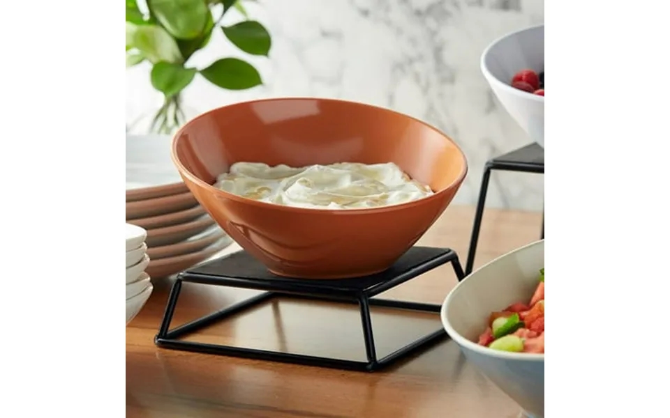 Get Diamond Harvest 16 Oz. Pumpkin Slanted Melamine Catering Bowl