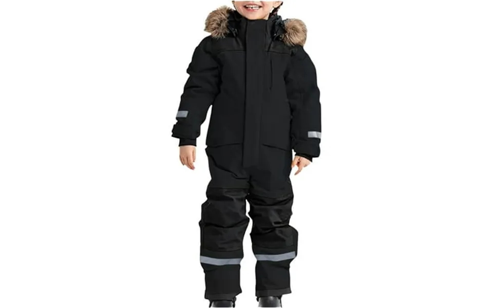 Gezhen Children S Windproof Waterproof Thickened Luminous One Piece Ski Jacket Snowsuit Boys Suit Thermal Overall Winter