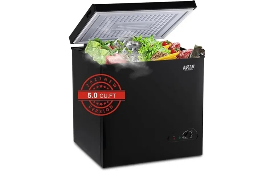 Ggtb 3.5 Cu.ft Chest Freezer With Removable Basket Top Open Door Compact Freezer With Adjustable Temperature For Home Ki