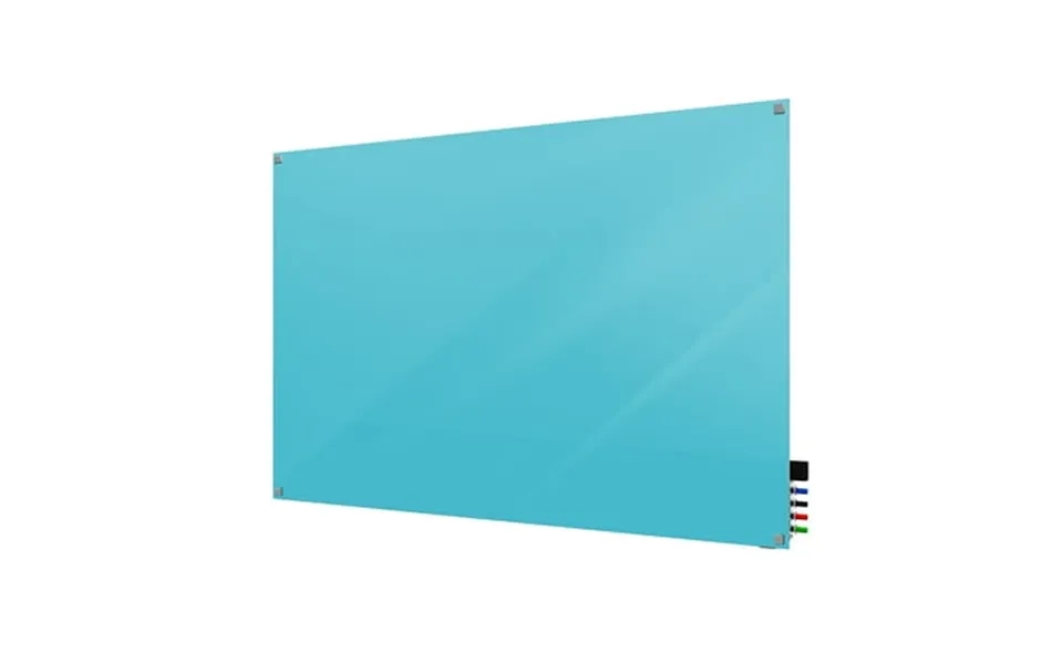 Ghent Harmony 2 H X 3 W Glass Whiteboard With Square Corners Blue Hmysn23be
