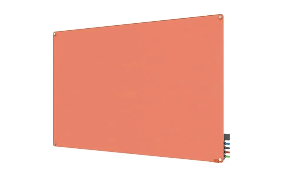 Ghent Harmony Magnetic Glass Markerboard With Round Corner Peach 4 X 8 Hmyrm48ph