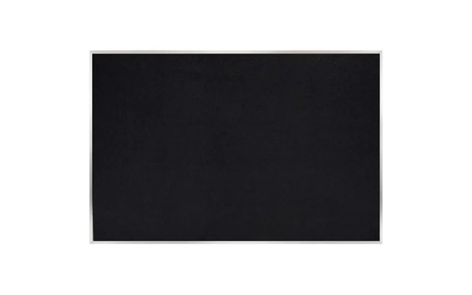 Ghent S 4 X 6 Rubber Bulletin Board With Aluminum Frame In Black