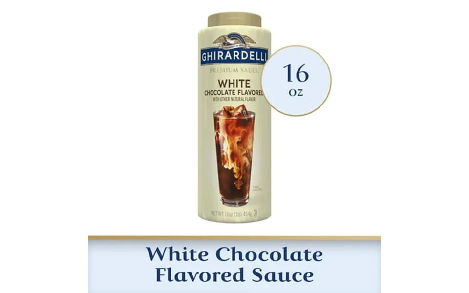 Ghirardelli Premium White Chocolate Flavored Sauce 16 Oz Bottle