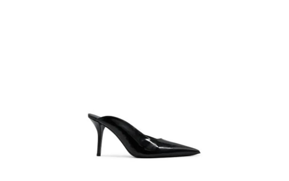 Gia Borghini Womens Black Padded Abella Pointed Toe Stiletto Slip On Dress Heeled Mules Shoes 37
