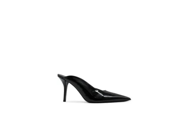 Gia Borghini Womens Black Padded Abella Pointed Toe Stiletto Slip On Dress Heeled Mules Shoes 37 product image