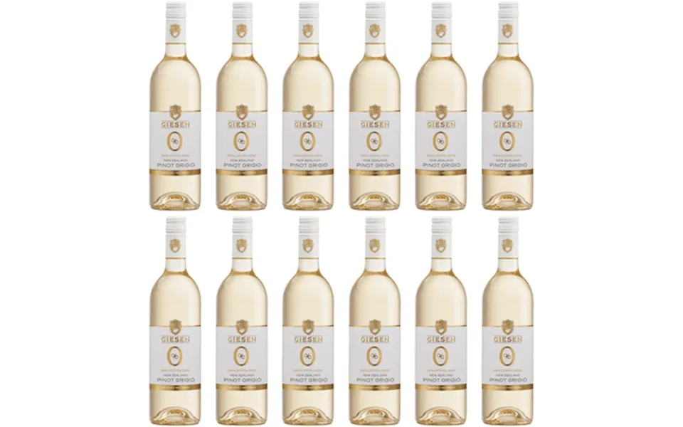 Giesen Non-alcoholic Premium Pinot Grigio - Premium Dealcoholized White Wine Pinot Gris From New Zealand 12 Pack